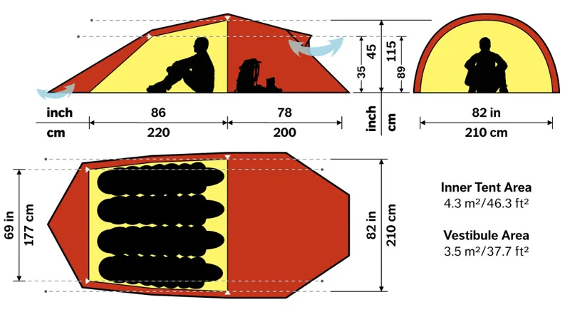 Hilleberg Nallo 4 GT Tent - Sand-1