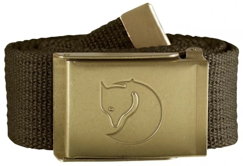 Fjallraven Canvas Brass Belt - Dark Olive