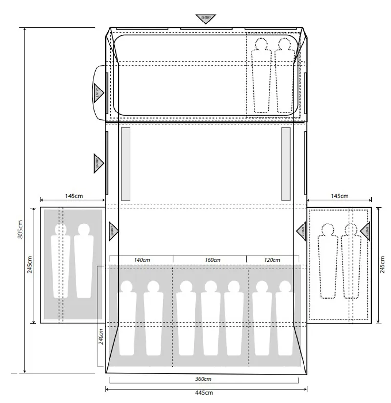 Outdoor Revolution Kalahari PC 9.0DSE Inflatable Tent - 2022 Model-1