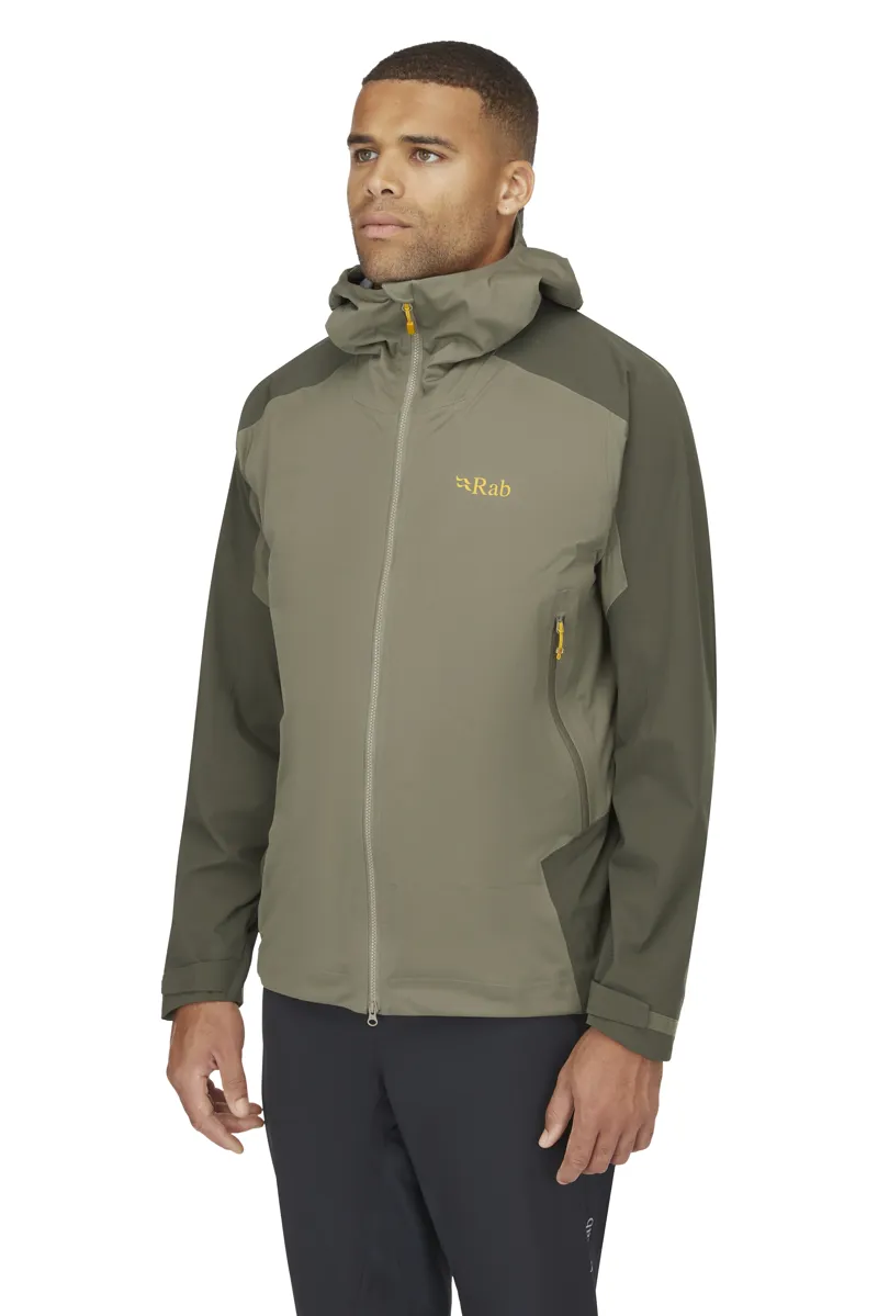 Rab Mens Kinetic Alpine 2.0 Jacket - Army-Light Khaki-3
