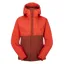 Rab Womens Downpour Eco Jacket - Red Grapefruit-Tuscan Red