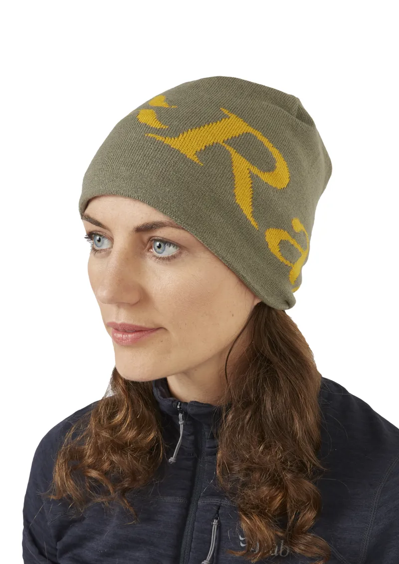 Rab Logo Beanie - Light Khaki-Sahara-1