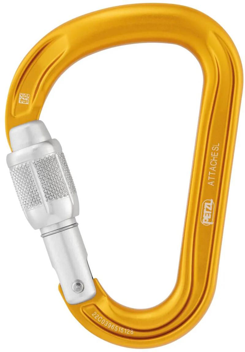 Petzl Attache Carabiner - Yellow