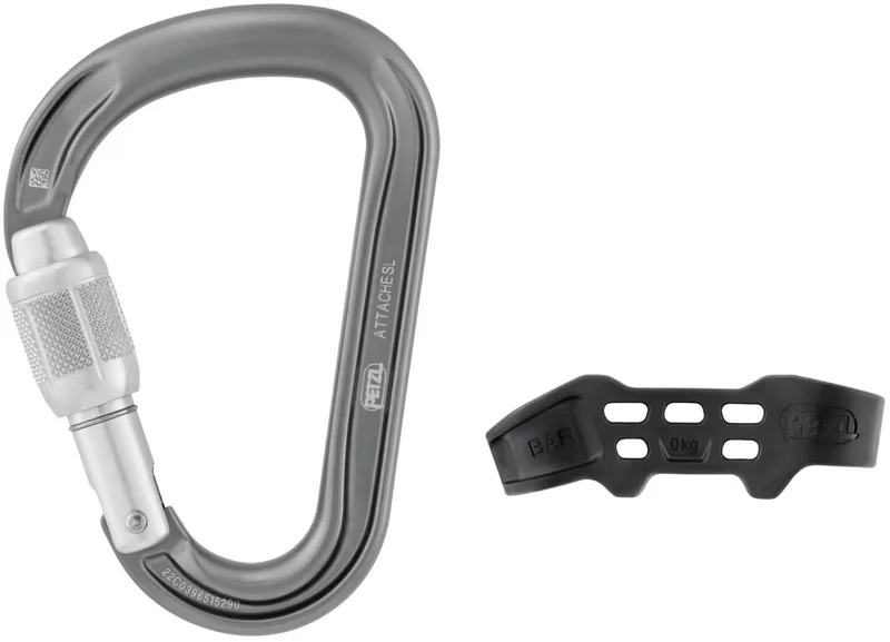 Petzl Attache Bar Carabiner - Gray-2