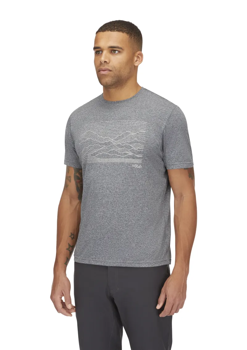 Rab Mens Mantle Outline Tee - Beluga-3