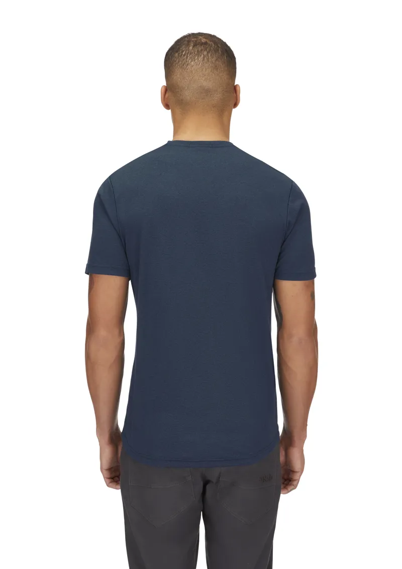 Rab Mens Mantle Outline Tee - Tempest Blue-4