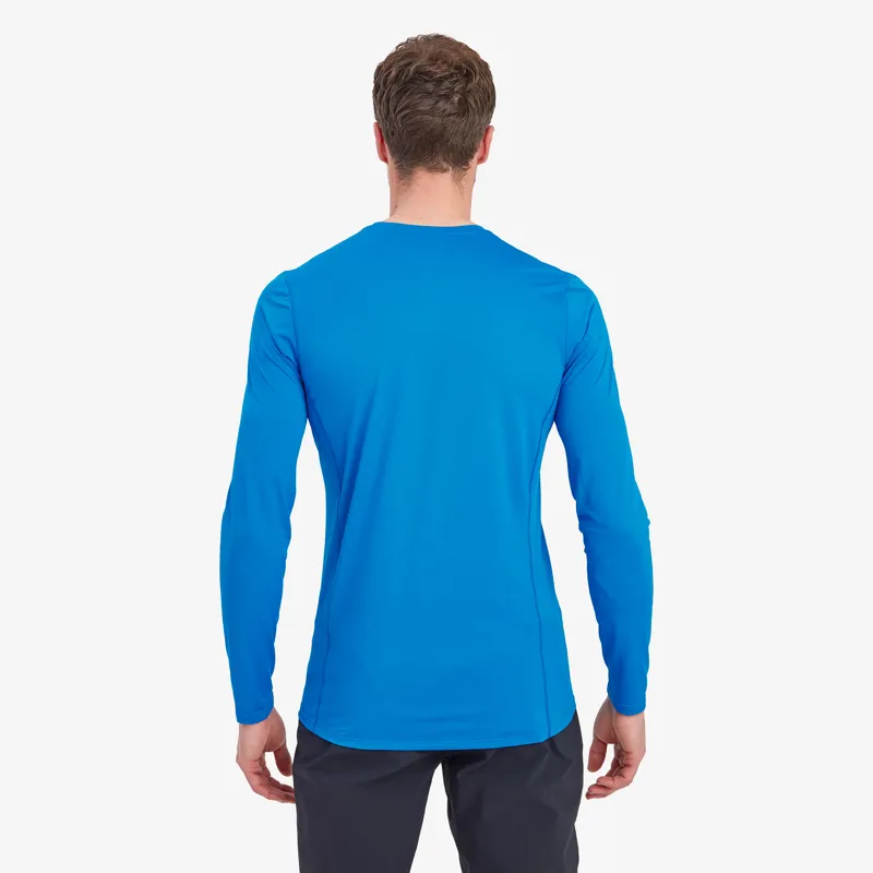 Montane Mens Dart Lite Long Sleeved T-Shirt - Electric Blue-2