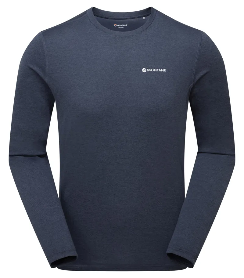 Montane Mens Dart Long Sleeved T-Shirt - Eclipse Blue