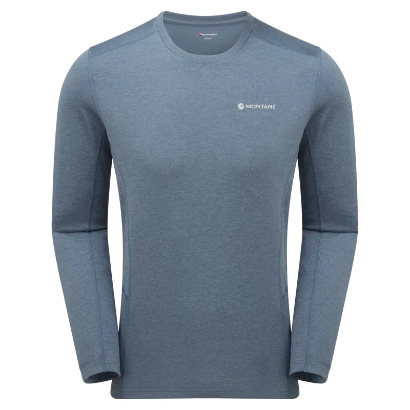 Montane Mens Dart Long Sleeve T-Shirt - Stone Blue