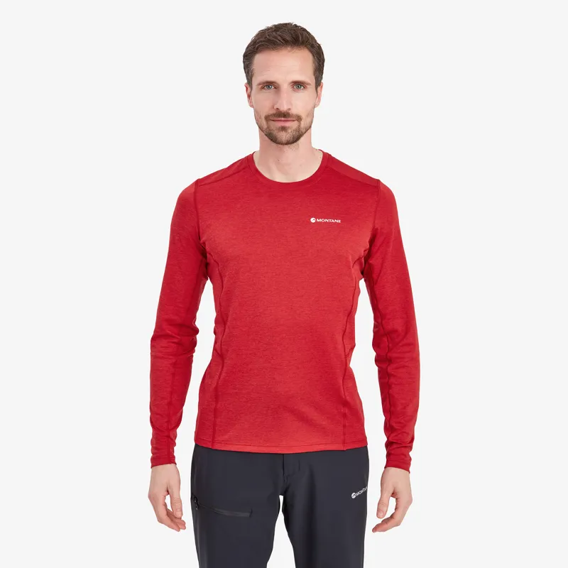 Montane Mens Dart Long Sleeve T-Shirt - Acer Red-1