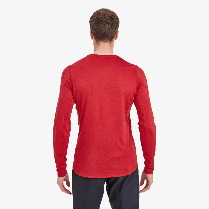 Montane Mens Dart Long Sleeve T-Shirt - Acer Red-2