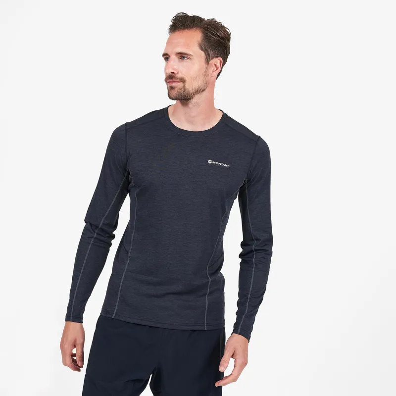 Montane Mens Dart Long Sleeve T-Shirt - Black-1