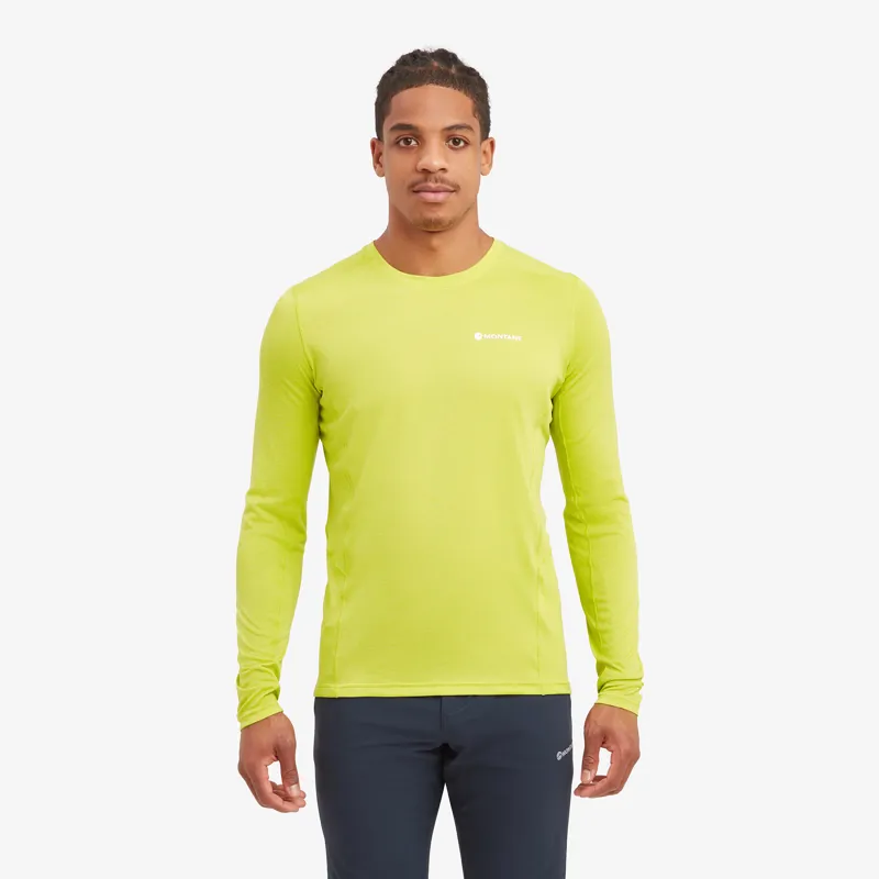 Montane Mens Dart Long Sleeve T-Shirt - Citrus Spring-1
