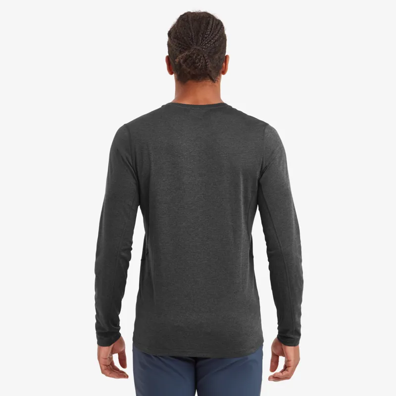 Montane Mens Dart Long Sleeve T-Shirt - Midnight Grey-2