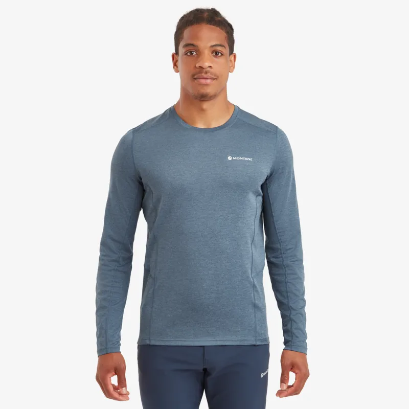 Montane Mens Dart Long Sleeve T-Shirt - Stone Blue-1