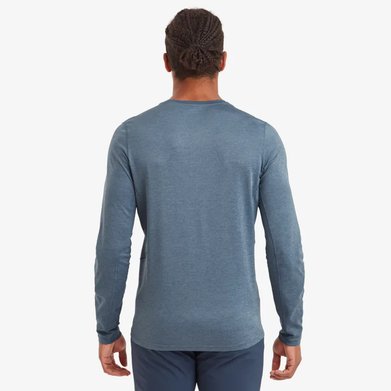 Montane Mens Dart Long Sleeve T-Shirt - Stone Blue-2
