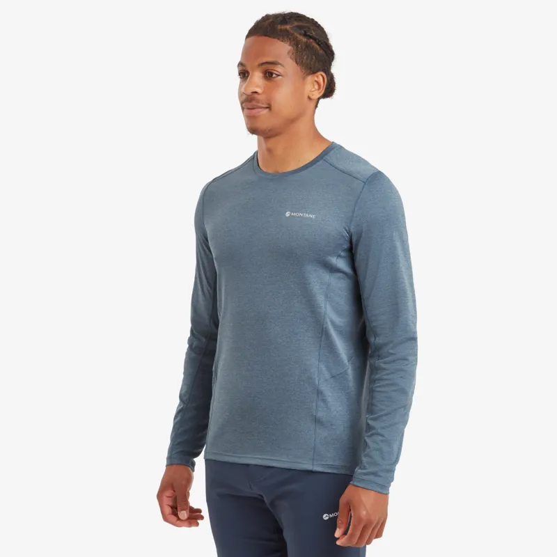Montane Mens Dart Long Sleeve T-Shirt - Stone Blue-3