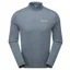 Montane Mens Dart Zip Neck T-Shirt - Stone Blue