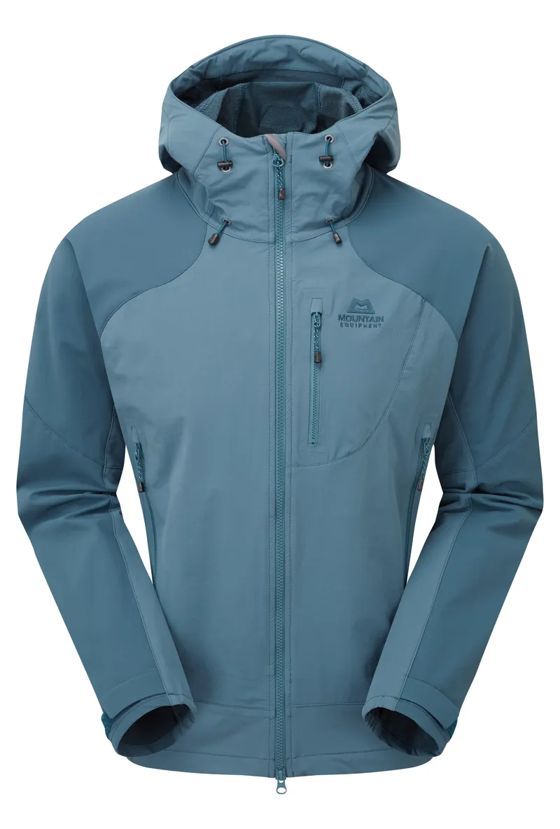 Mountain Equipment Mens Frontier Hooded Jacket - Indian Teal-Maj