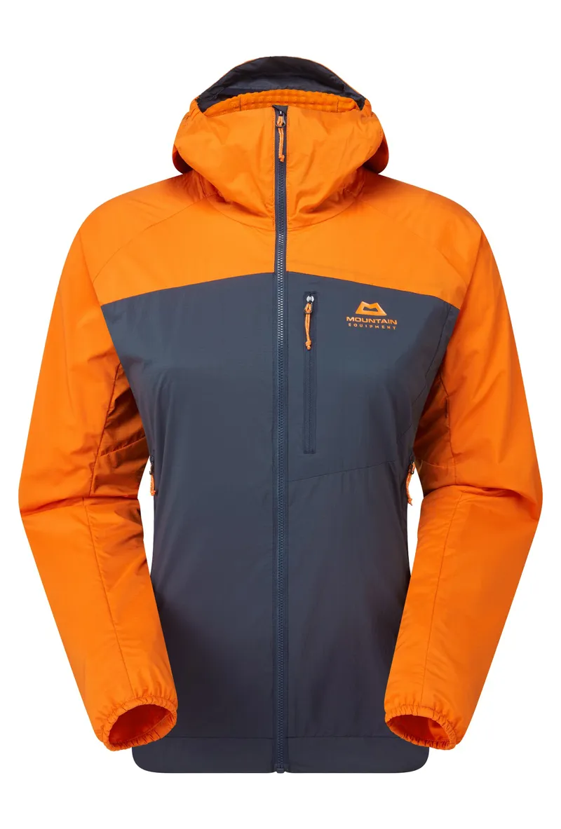 Mountain Equipment Womens Aerotherm Jacket - Blue Nights-Ember