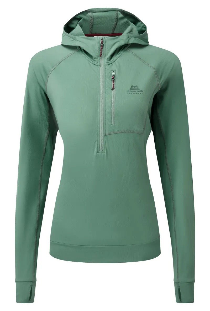 Mountain Equipment Womens Aiguille Hooded Top - Sage