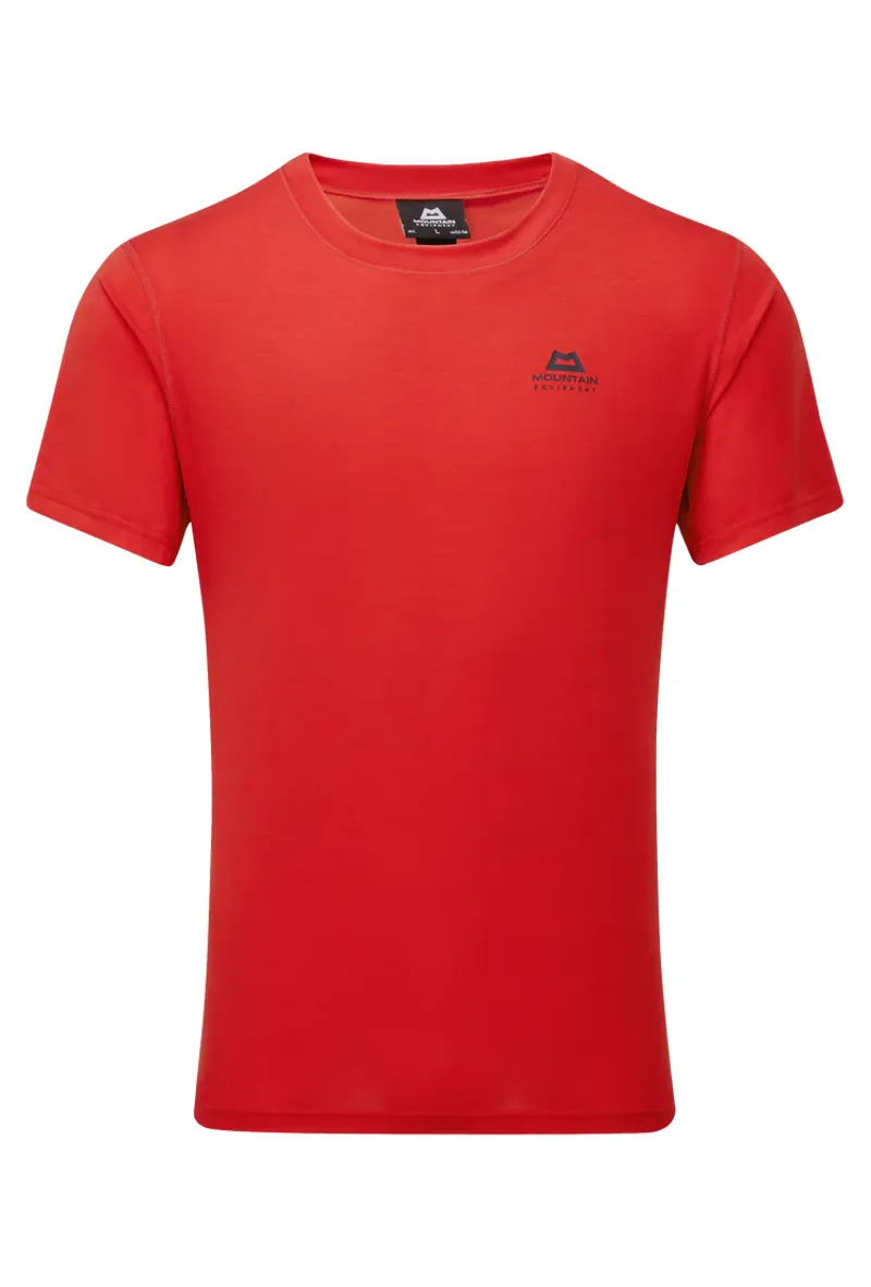 Mountain Equipment Mens Groundup Tee - Chili Red