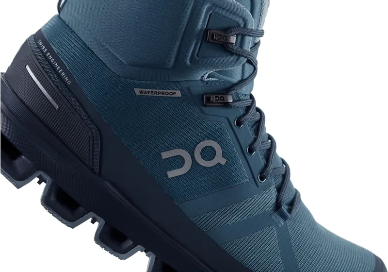 ON Womens Cloudrock Waterproof Hiking Boots Storm Wash