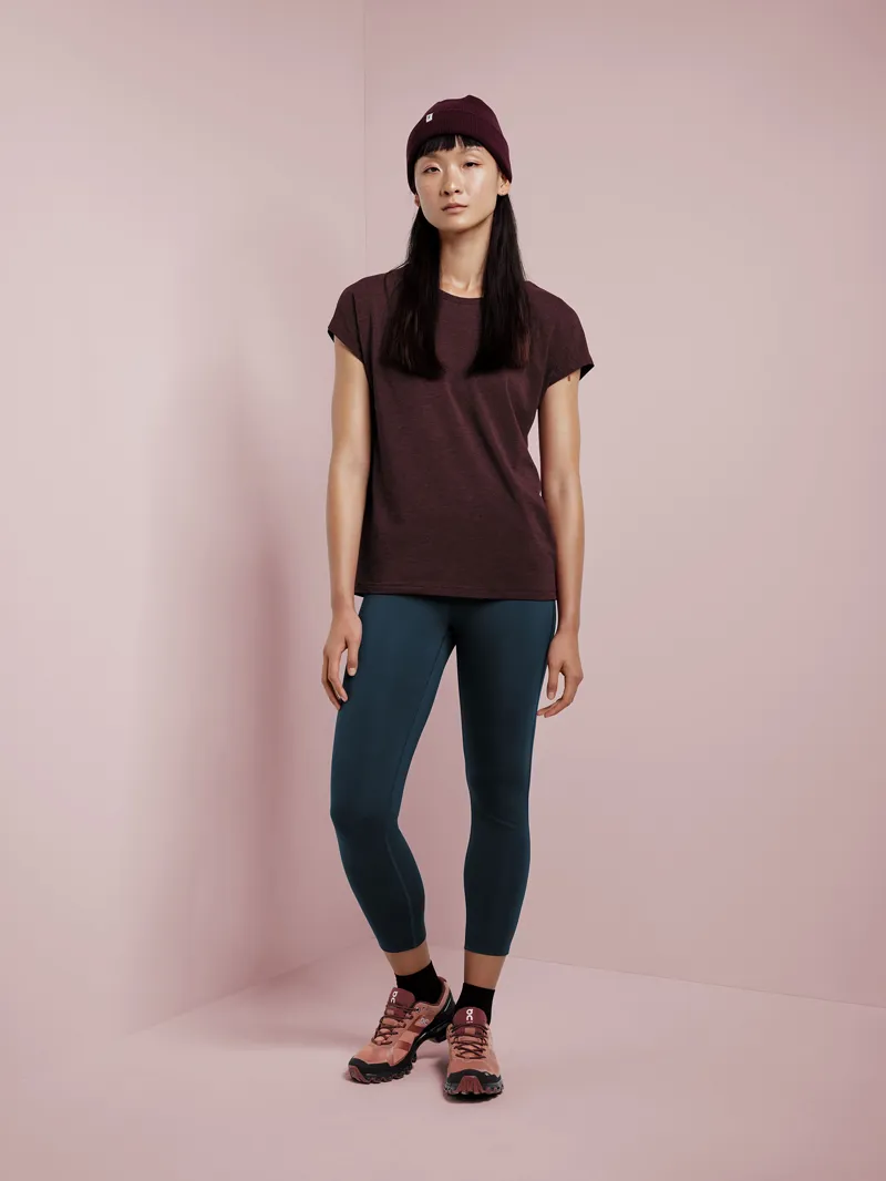 ON Womens Cloudventure Waterproof Running Trail Shoe - Hazel/ Mulberry-7