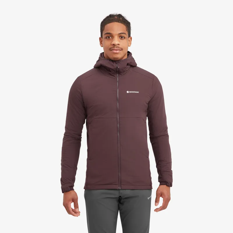 Montane Mens Fireball Lite Hoodie - Dark Garnet-2