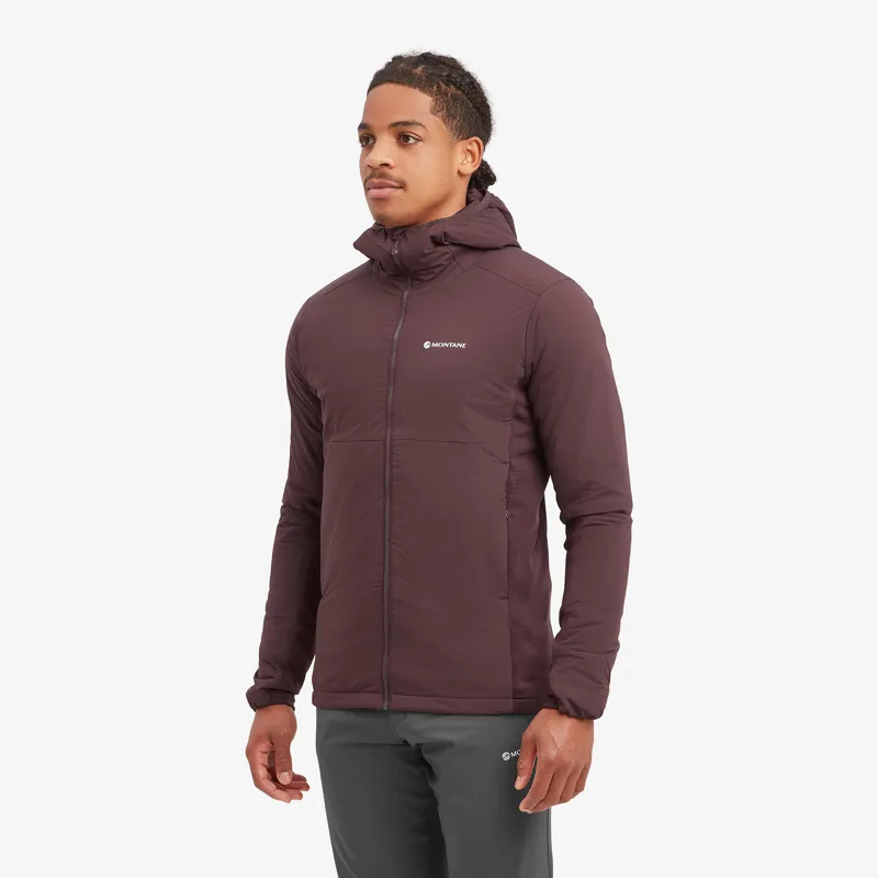 Montane Mens Fireball Lite Hoodie - Dark Garnet-4