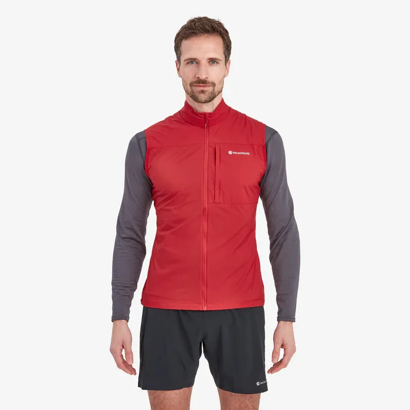 Montane Mens Featherlite Gilet - Acer Red-1