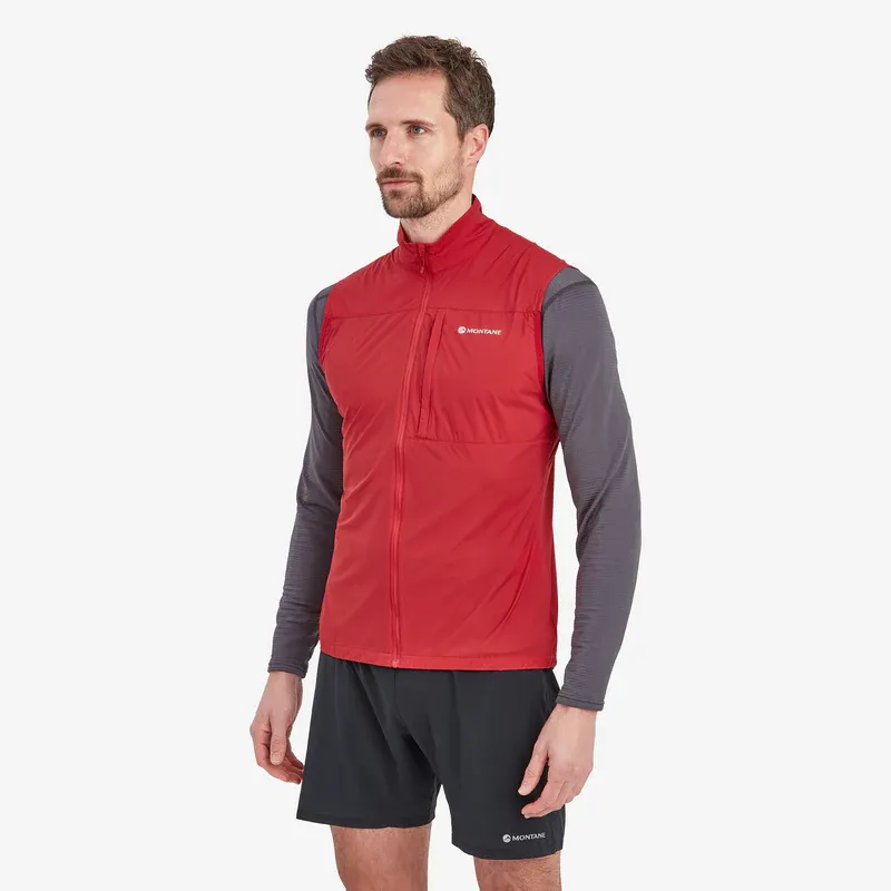 Montane Mens Featherlite Gilet - Acer Red-2