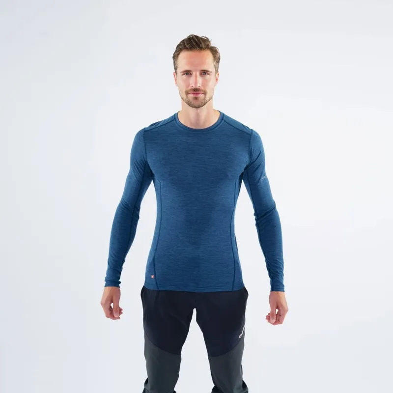Montane Mens Primino 140 Long Sleeve T-Shirt - Narwhal Blue-1