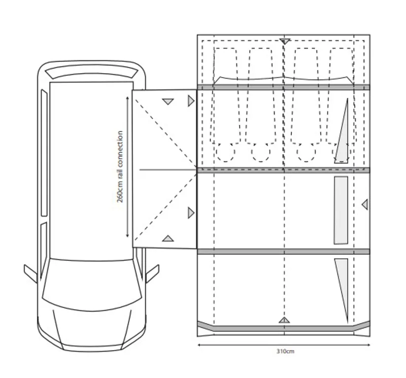 Outdoor Revolution Movelite T4E PC Low Drive-Away Awning - 2022 Model-8