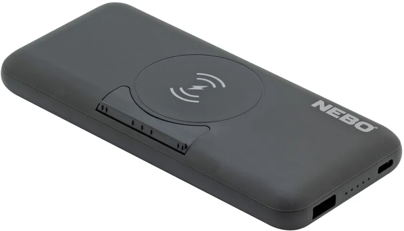 NEBO 10K Powerbank with Kickstand and Wireless charger