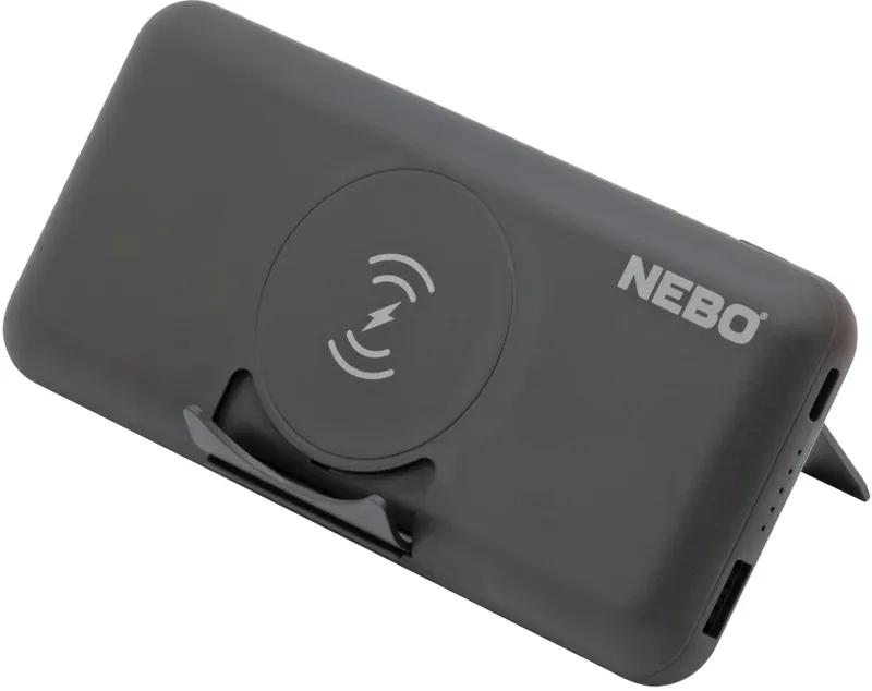 NEBO 10K Powerbank with Kickstand and Wireless charger-2