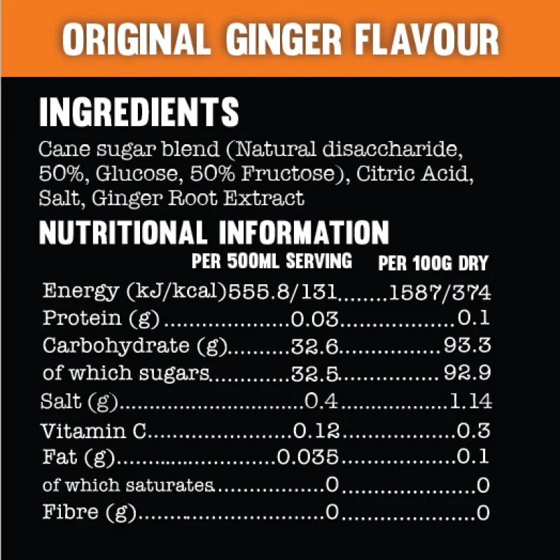 Active Root Natural Sports Drink Sachets - Original Ginger-1