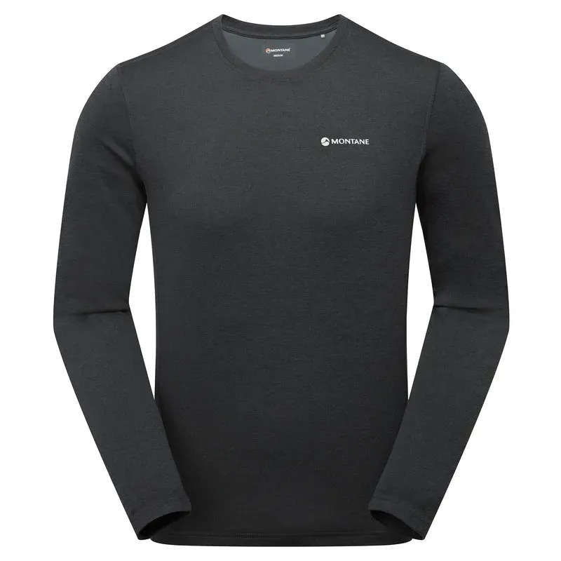 Montane Mens Dart Long Sleeved T-Shirt - Black