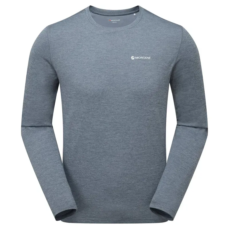 Montane Mens Dart Long Sleeved T-Shirt - Stone Blue