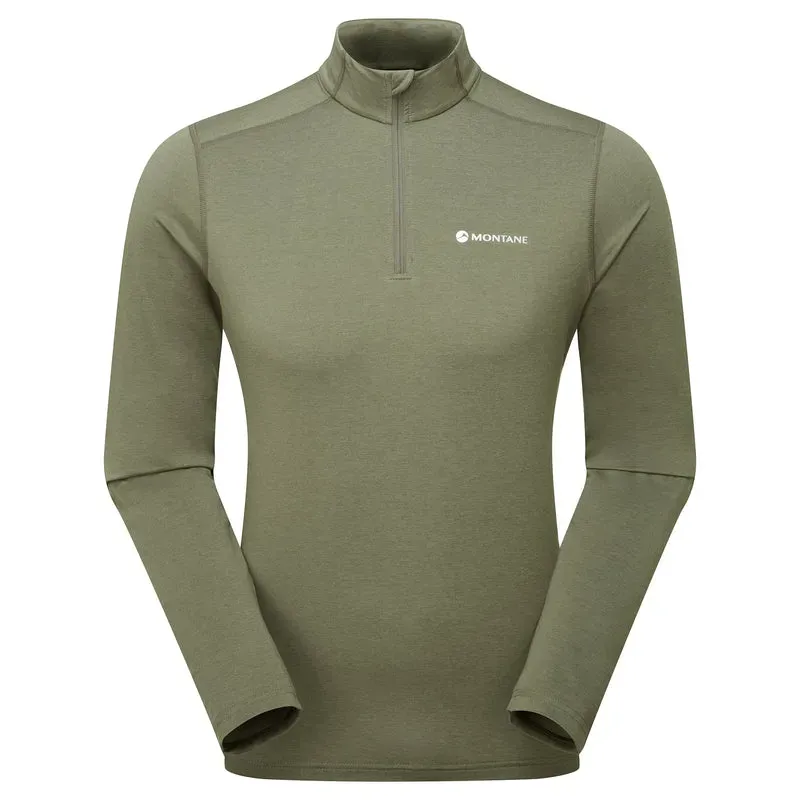 Montane Mens Dart XT Zip Neck T-Shirt - Caper