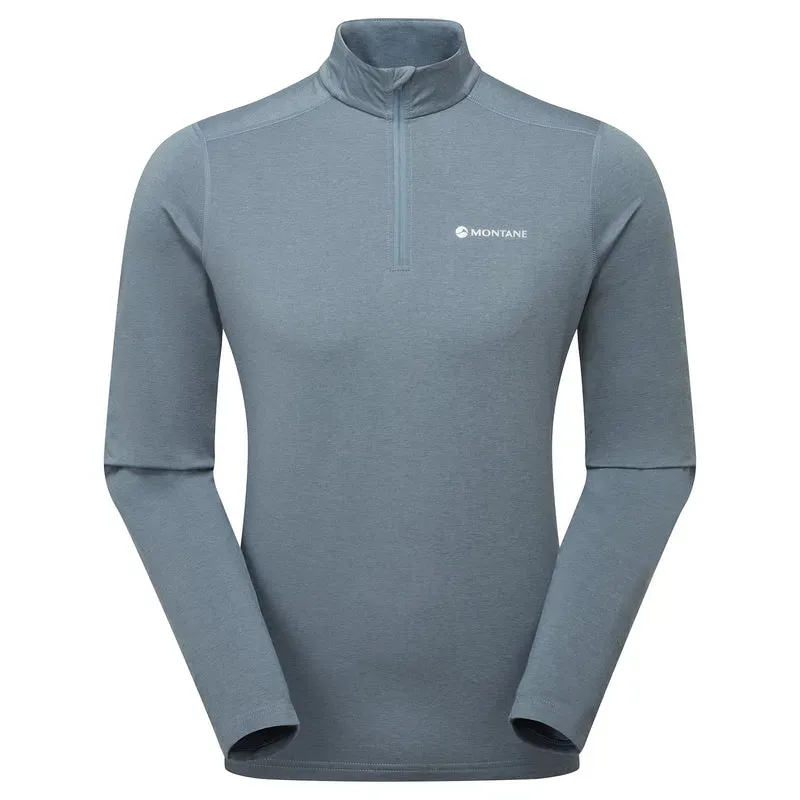 Montane Mens Dart XT Zip Neck - Stone Blue