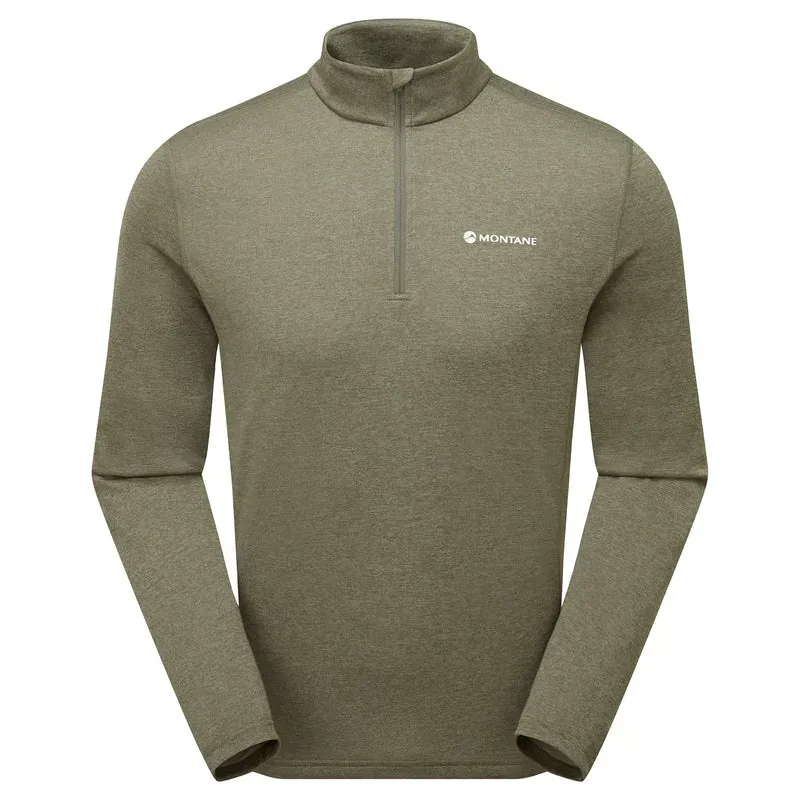 Montane Mens Dart Zip Neck T-Shirt - Caper
