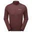 Montane Mens Dart Zip Neck T-Shirt - Dark Garnet