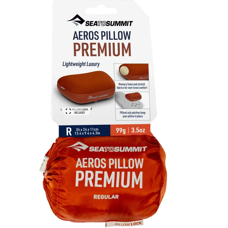 Sea To Summit Aeros Premium Pillow - Regular - Picante-11