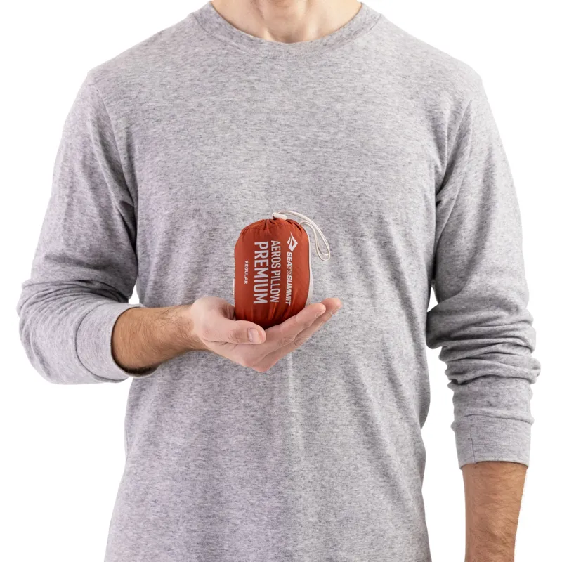 Sea To Summit Aeros Premium Pillow - Regular - Burnt Olive-7