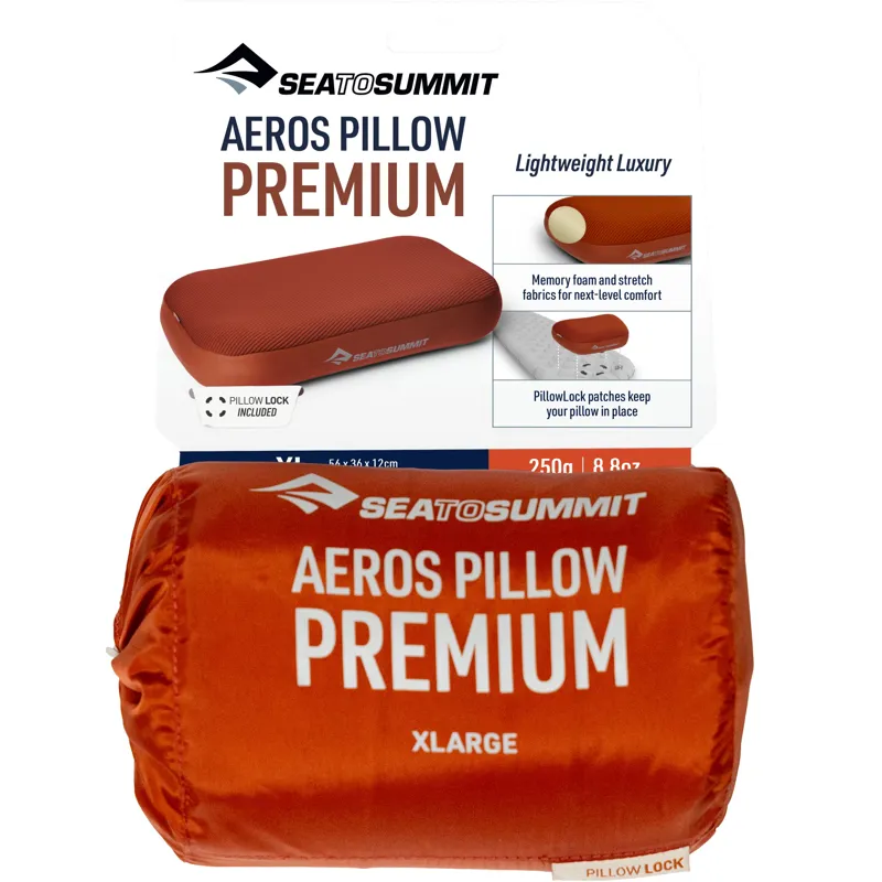 Sea To Summit Aeros Premium Pillow - XLarge - Burnt Olive-2