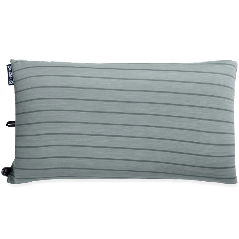 NEMO Fillo Wide Camping Pillow - Silt Stripe-2
