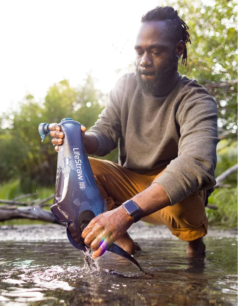 LifeStraw Peak Series Compact Gravity Water Filter System 3L - Dark Mountain Gray-10