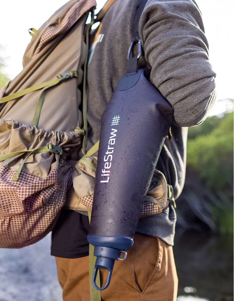 LifeStraw Peak Series Compact Gravity Water Filter System 3L - Dark Mountain Gray-9