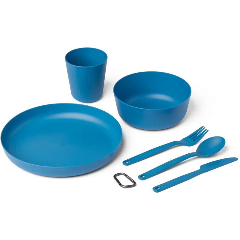 Sea To Summit Camp Dinnerware Set With Mesh Sack - 6 Piece - Cendre Blue-1
